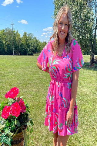 Pink Vibes Dress-Sandi's Styles