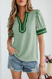 Green Stripe Top