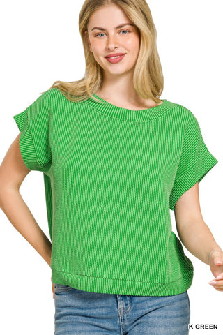 Kelly Green Top-Sandi's Styles