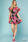 Black and Floral Dress-Sandi's Styles