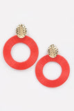 Colorful Large thread earrings-Sandi's Styles