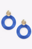 Colorful Large thread earrings-Sandi's Styles