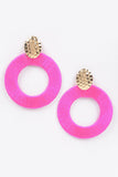 Colorful Large thread earrings-Sandi's Styles