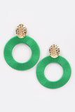 Colorful Large thread earrings-Sandi's Styles