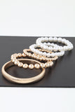 Pearl and Gold Bracelet Set-Sandi's Styles