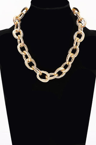 Oversized Gold Necklace-Sandi's Styles