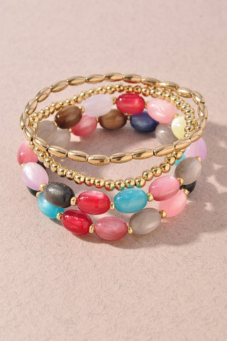 Multi Beaded Bracelet Set-Sandi's Styles