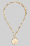 Clover Coin Necklace-Sandi's Styles