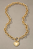 Chunky Heart Necklace-Sandi's Styles