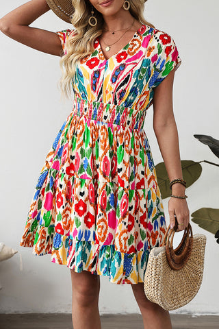Colorful Ikat Print Dress-Sandi's Styles