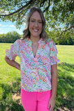 Abstract Print Top-Sandi's Styles