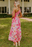 Floral One Shoulder Dress-Sandi's Styles