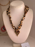 Leopard Print Scarf Necklace-Sandi's Styles
