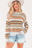 Brown Stripe Sweater