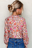 Brown and Pink Floral Top-Sandi's Styles