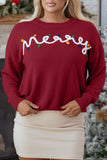 Burgundy Red Taupe Sweater-Sandi's Styles