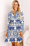 Blue Ethnic Dress-Sandi's Styles