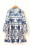 Blue Ethnic Dress-Sandi's Styles