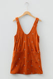 Rust Romper Dress