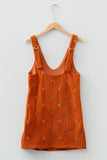 Rust Romper Dress