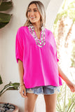 Bright Pink and Leopard Top-Sandi's Styles