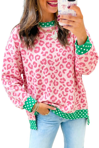 Pink and Green Leopard Top-Sandi's Styles