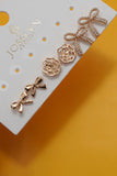 Bow and Pearl Trio Earrings