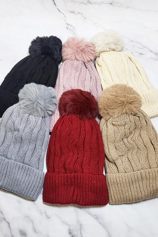 Beanie With Fleece-Sandi's Styles