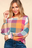 Plaid Fall Top Curvy-Plus Size-Sandi's Styles