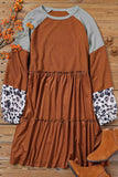 Rust Print Dress-Sandi's Styles