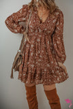 Brown Boho Dress-Sandi's Styles