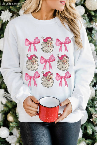 Santa Bow Sweater-Sandi's Styles