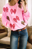 Pink Sequin Bow Top-Sandi's Styles