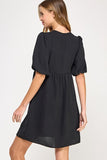 Black Bow Dress-Sandi's Styles