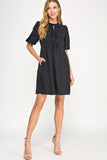 Black Bow Dress-Sandi's Styles