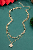 Two layer chain necklace with charm-Sandi's Styles