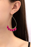 Teardrop hoop earrings-Sandi's Styles