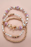Pink Porcelain Bracelet-Sandi's Styles