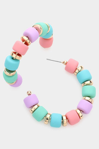 Pastel Bead Earrings-Sandi's Styles