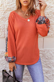 Orange thermal knit top-Sandi's Styles