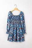 Blue and Brown Dress-Sandi's Styles