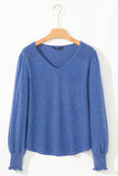 Sky blue long sleeve top-Sandi's Styles