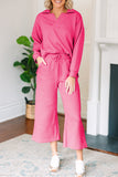 Pink Textured Set-Sandi's Styles