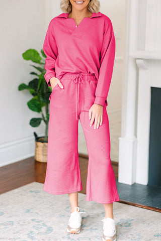 Pink Textured Set-Sandi's Styles