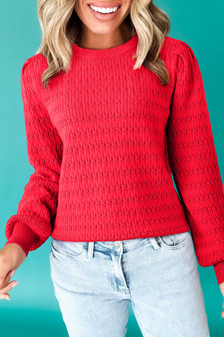 Red Sweater-Sandi's Styles