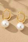 Gold Pearl Earrings-Sandi's Styles