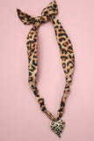 Leopard Print Scarf Necklace-Sandi's Styles