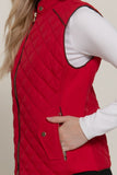 Red Quilted Vest-Sandi's Styles