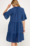 Denim Blue Dress-Sandi's Styles