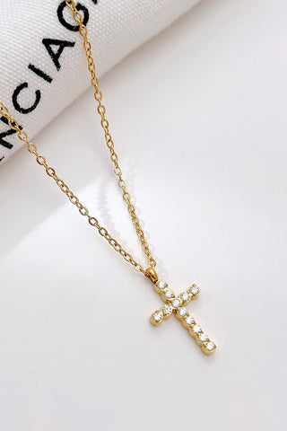 Gold Cross Necklace-Sandi's Styles